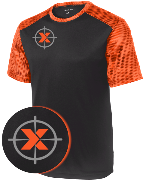 MAXPOWER GAMEON - Men's CamoHex Performance Bowling T Shirt "