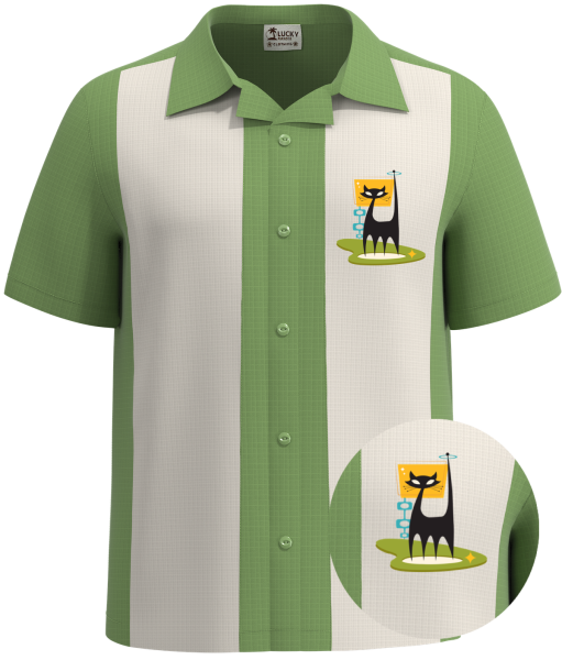 SONIC ~ Unique Atomic Cat Buttton Shirt 