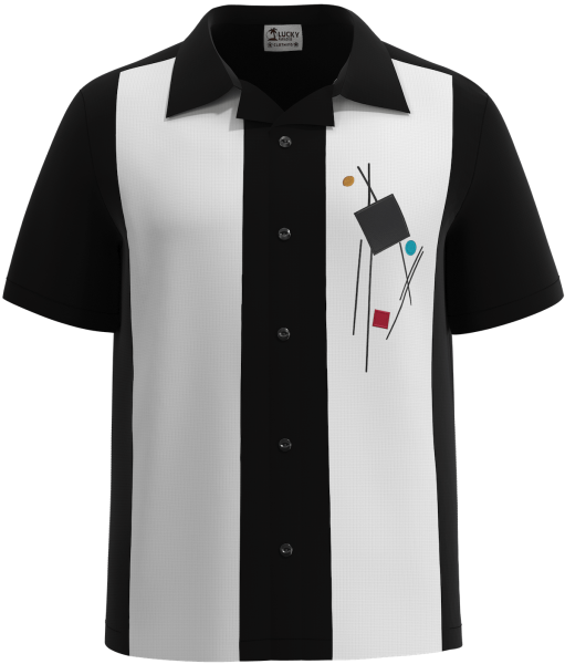 Mad Men ~ The Madison Avenue - Embroidered Cuban Collar Bowling Shirt