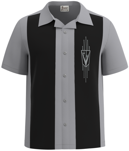 Silver Caddy - Classic Men's Retro Bowling Shirt for Style