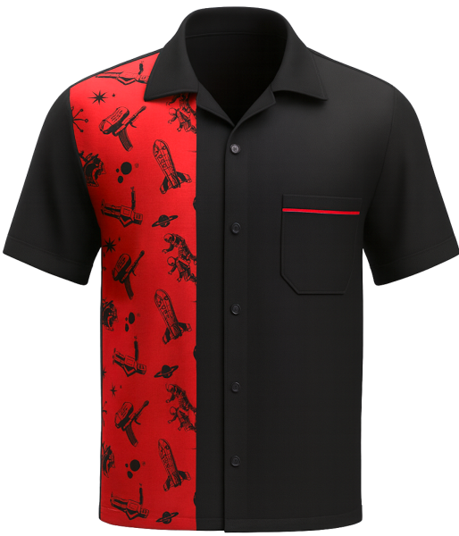 Atomic Space Age - Elon Inspired Button Down Shirt