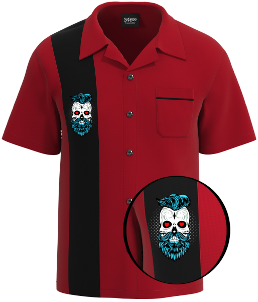 HIPSTER ~  trendy-bowling-wear - Beard Bowling Shirt