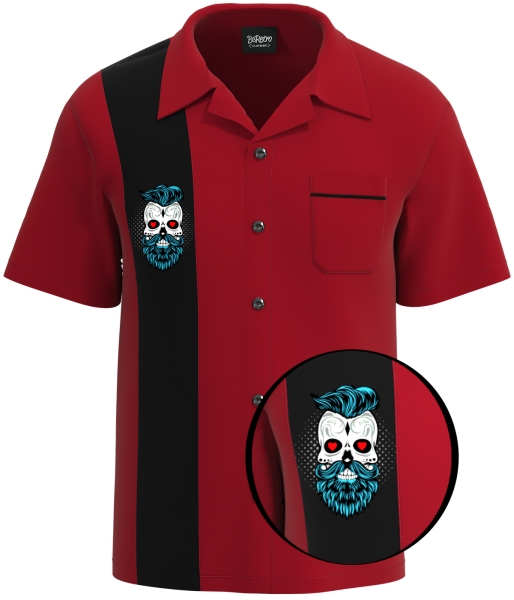 HIPSTER ~  trendy-bowling-wear - Beard Bowling Shirt