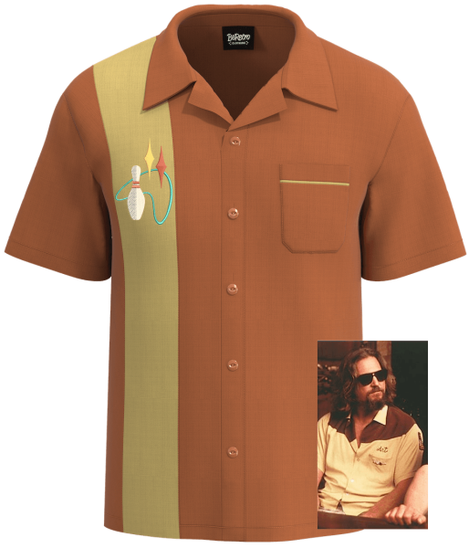 "The Dude" ~  Big Lebowski Inspired Bowling Shirt