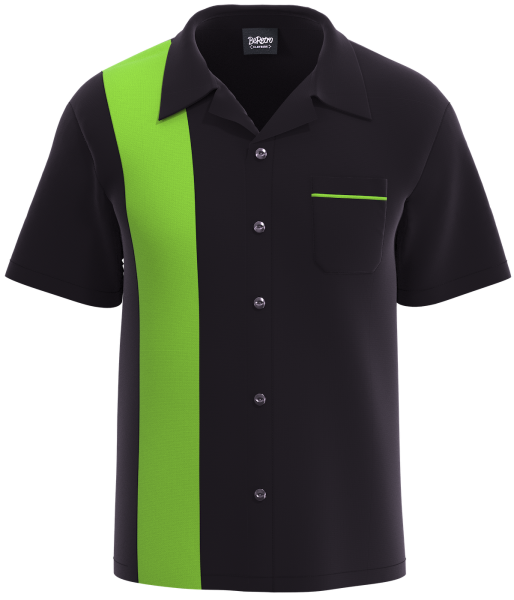 Retro Classic Style: Men’s "Shock" Black and Lime Green