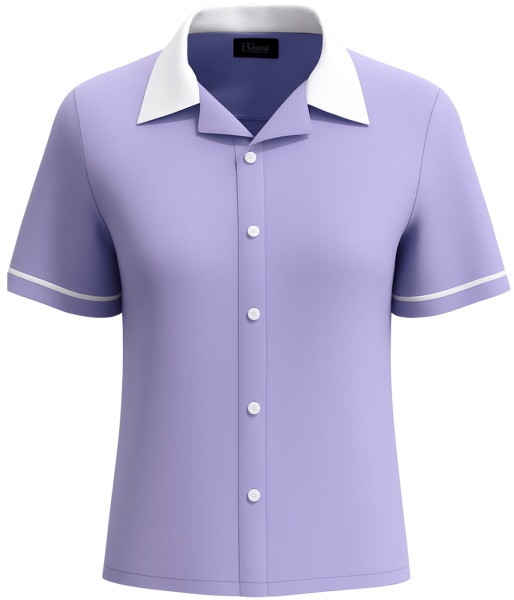 DREAMS - "Laverne" Inspired Lilac Bowling Shirt for Women - Monogram Ready