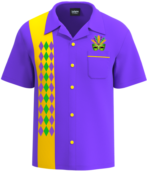 Mardi Gras Magic ~ Exclusive Button Down Shirt