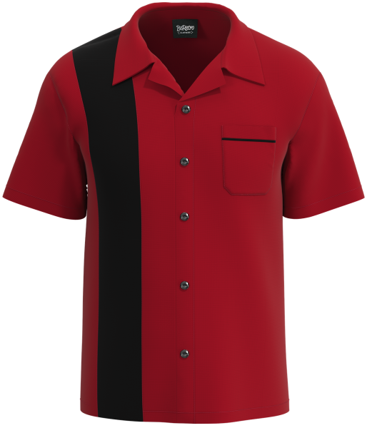 Red & Black Retro Shirt - IRREGULAR