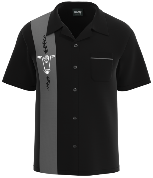 GhostRider - Durable Biker-Inspired Bowling Shirt for Men