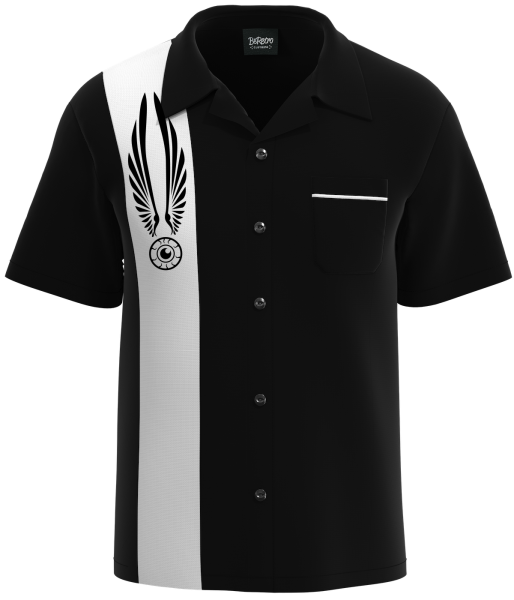 Flying Eye Ball ~ Hot Rod Bowling Shirt