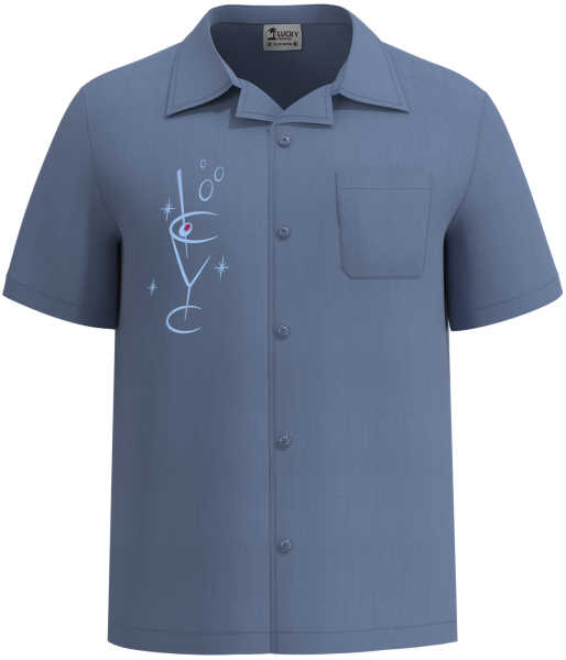 "COSMIC CITY" ~ Luxurious Cuban Collar Shirt  - CLOSEOUT