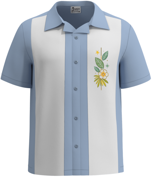 The Oahu Mid-Century Retro Hawaiian Bowling Shirt