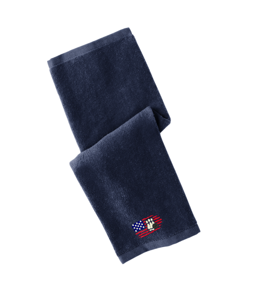 American USA Flag Embroidered Bowling Towel