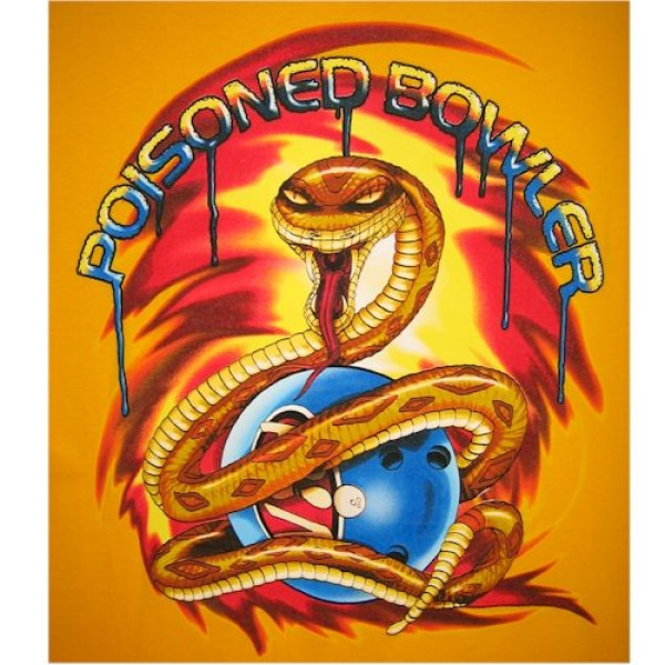 Poisoned Bowler Bowling T-shirt - CLOSEOUT