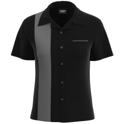 Women's Dark Shock Retro Bowling Shirt - CLOSEOUT