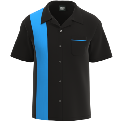 RETRO Shock - Classic Men 50's Style Bowling Shirt for Nostalgic Look