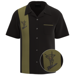 Cigar Shirt SANTIAGO - Elegant Bowling Shirt for Aficionados