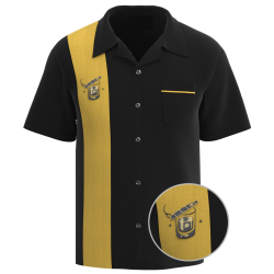 Cigar Shirt CUBAN - Premium Black & Gold Shirt for Bowlers