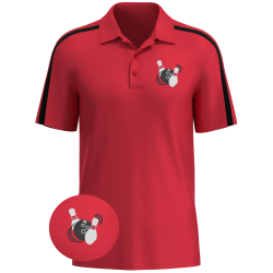 SHOCK - Elite Performance Embroidered Men's Bowling Shirt for Pros