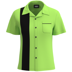 Womens Lime Green & Black Retro Shirt