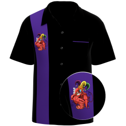 CREOLE ~  Exclusive Limited Edition Mardi Gras Bowling Shirt