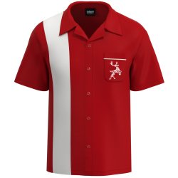 Christmas Reindeer - Festive Bowling Shirt for Holiday Cheer