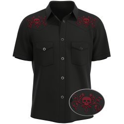 Skull & Roses Ink ~ Rockabilly Shirt