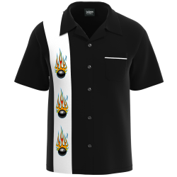 THE LANE SCORCHER ~ Balls on Fire Bowling Shirt