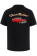 Red Classic Hot Rod Printed on Back of Bowling Shirt