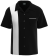 Shock Classic Black and White Bowling Shirt - Customizable Retro Style for League Teams and Corporate Events