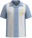 Retro Flamingo - Embroidered Tropical Men Bowling Shirt for Summer