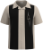"Men's Vintage-Inspired Black & Stone Bowling Shirt - Closeout Sale "