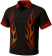 "Hot Streak" Bowling Sublimated Flame Mock Jersey, Polo or Crew T-Shirt ~ Includes all Personalization & Custom Logos