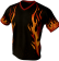 "Hot Streak" Bowling Sublimated Flame Mock Jersey, Polo or Crew T-Shirt ~ Includes all Personalization & Custom Logos