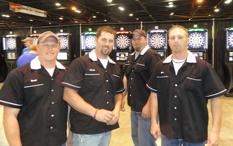 custom darts league team shirts